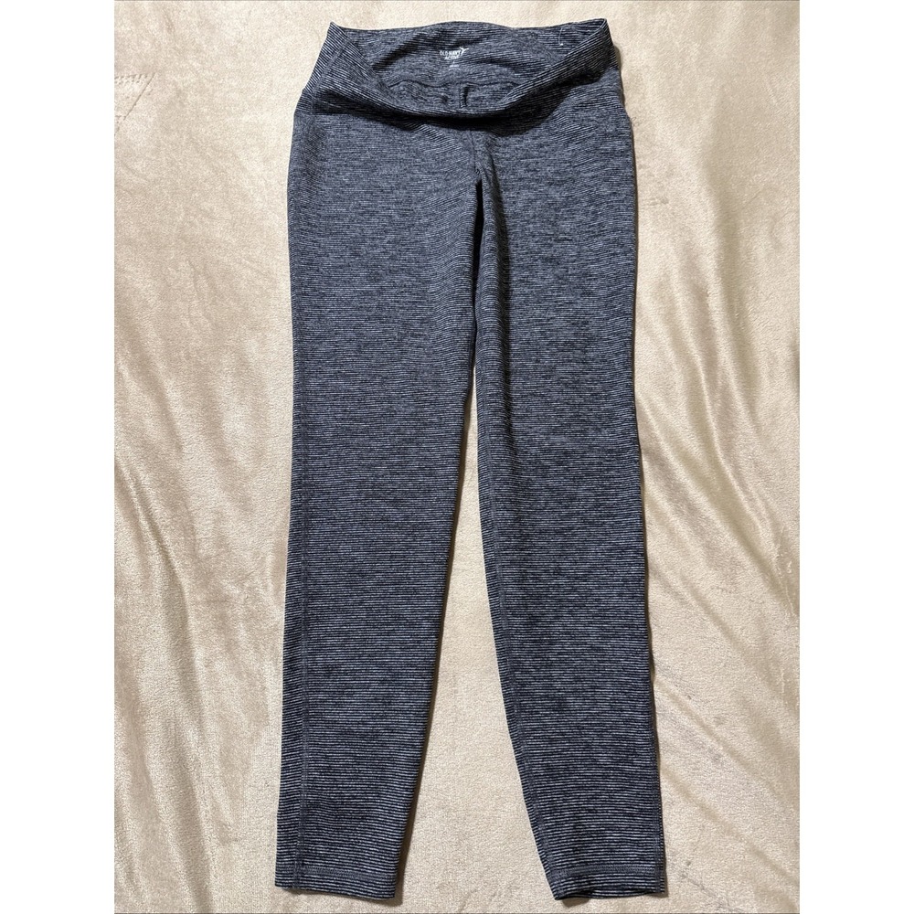 Old Navy Active Go-Dry Space Dye Striped Athletic Leggings
